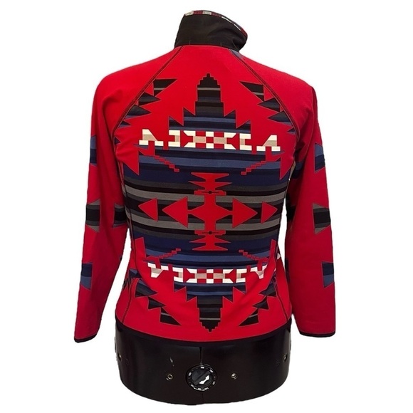Lauren Active Ralph Lauren Southwest Insulted Full Zip Jacket (Black/Red) - Picture 9 of 12